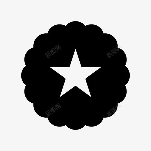 明星徽章最爱图标svg_新图网 https://ixintu.com 奖章 徽章 明星 最爱 比如