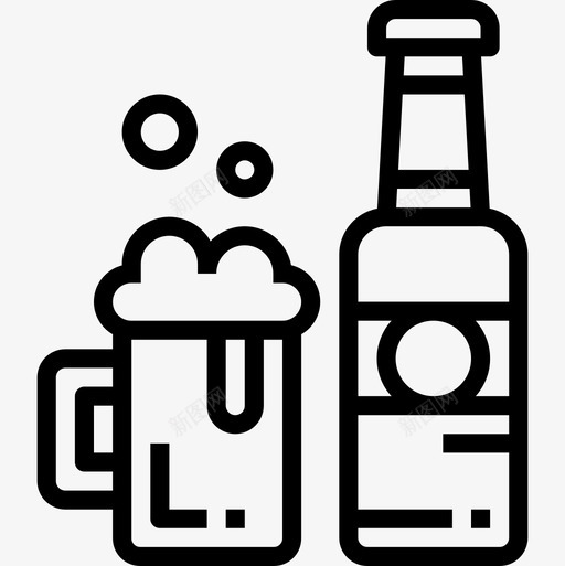 啤酒31号咖啡厅直系图标svg_新图网 https://ixintu.com 31号 咖啡厅 啤酒 直系