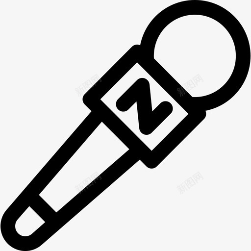 麦克风新闻41线性图标svg_新图网 https://ixintu.com 新闻41 线性 麦克风