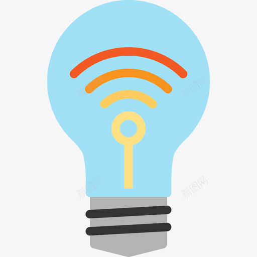 Idea物联网45扁平图标svg_新图网 https://ixintu.com Idea 扁平 物联网45