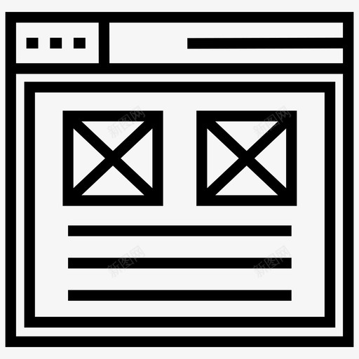用户界面自适应界面网页内容图标svg_新图网 https://ixintu.com 搜索引擎优化和网页行图标 用户界面 网页内容 自定义内容 自适应界面