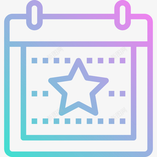日历会议11渐变图标svg_新图网 https://ixintu.com 会议 日历 渐变