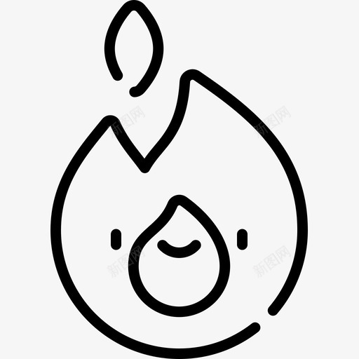 Flame社交媒体118线性图标svg_新图网 https://ixintu.com Flame 媒体 社交 线性