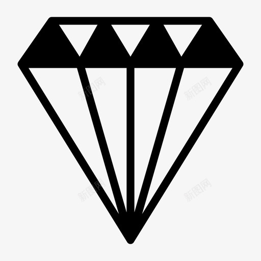 钻石绿宝石宝石图标svg_新图网 https://ixintu.com 宝石 红宝石 绿宝石 钻石