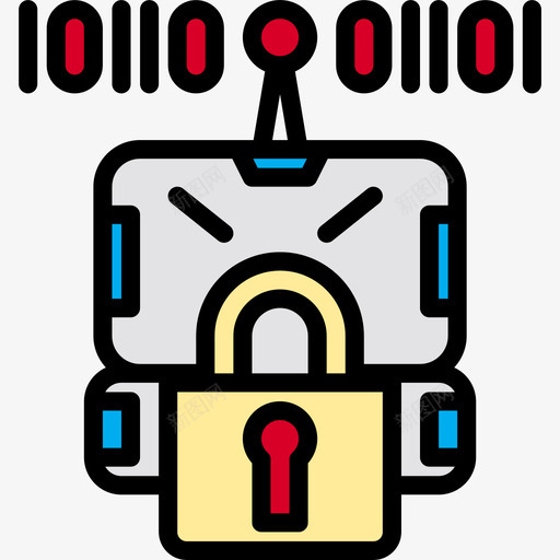 机器人android3线性颜色图标svg_新图网 https://ixintu.com android 机器人 线性 颜色