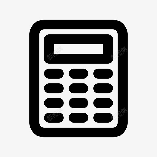 计算器会计用户界面基本图标svg_新图网 https://ixintu.com 会计 基本 用户界面 计算器
