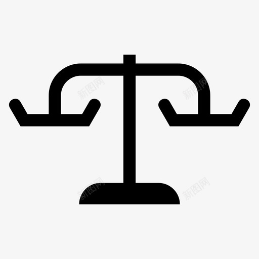 重量天平秤图标svg_新图网 https://ixintu.com 体重秤 减肥 天平 秤 称重 重量