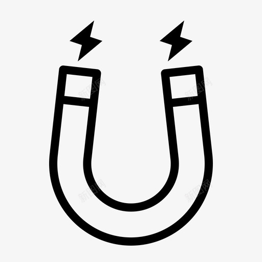 磁铁吸引力马蹄铁图标svg_新图网 https://ixintu.com 吸引力 物理 磁性 磁铁 轮廓 马蹄铁