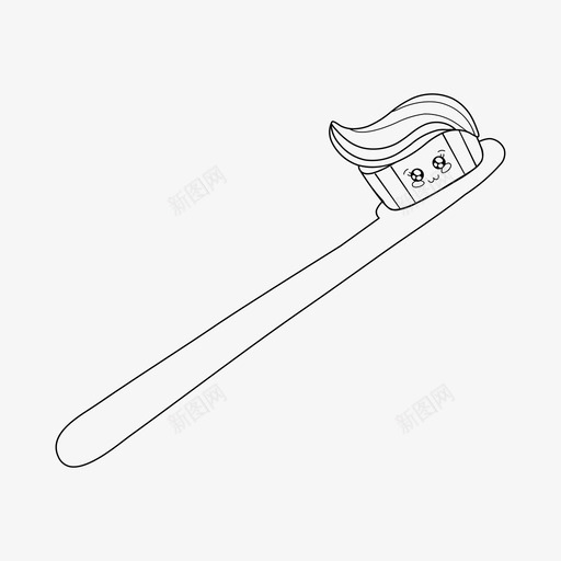牙刷牙齿护理牙科图标svg_新图网 https://ixintu.com kawaii 卫生 护理 牙刷 牙科 牙齿