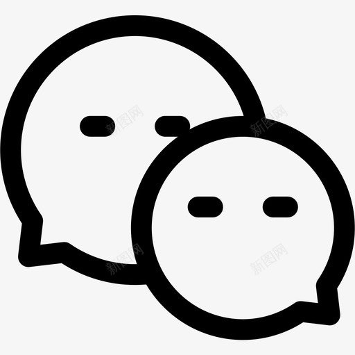 聊天交流直系图标svg_新图网 https://ixintu.com 交流 直系 聊天