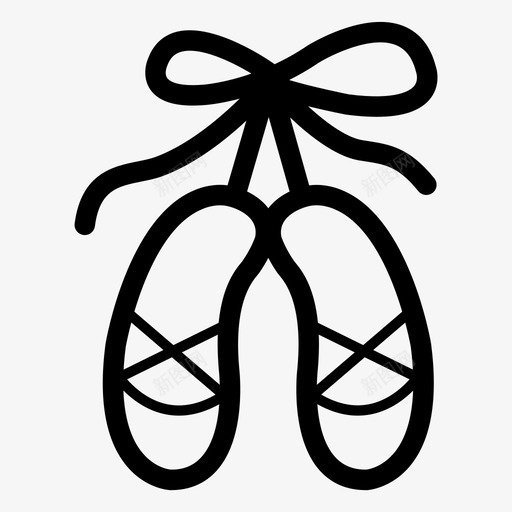 芭蕾舞鞋芭蕾舞技巧图标svg_新图网 https://ixintu.com 技巧 舞鞋 芭蕾 芭蕾舞