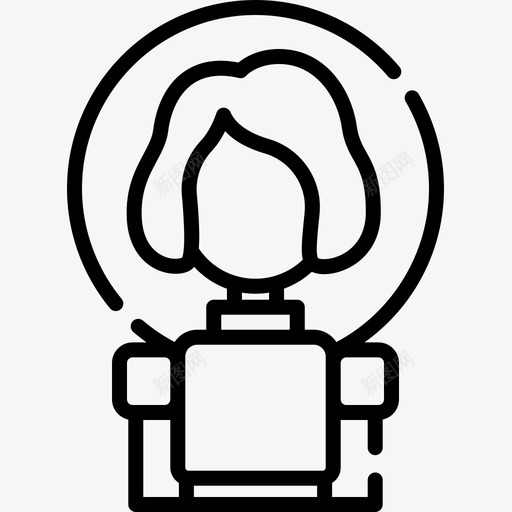 宇航员女权主义10直系图标svg_新图网 https://ixintu.com 女权主义 宇航员 直系