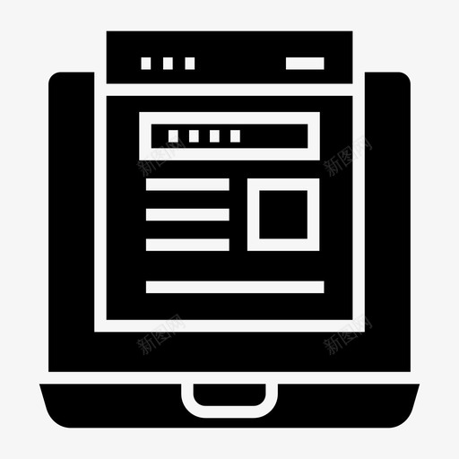 自适应布局响应式ui图标svg_新图网 https://ixintu.com ui ux web 响应 字形 布局 界面 网页 自适 设计 适应