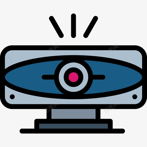 3d传感器机器人机器3线性颜色图标svg_新图网 https://ixintu.com 3d传感器 机器人机器3 线性颜色