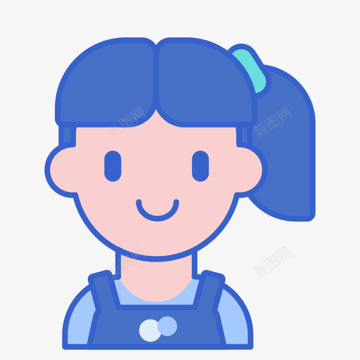女佣清洁55线性颜色图标svg_新图网 https://ixintu.com 女佣 清洁 线性 颜色