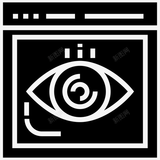web视图internet页面视图在线访问者图标svg_新图网 https://ixintu.com glyph internet seo web 图标 在线 监控 视图 访问者 页面