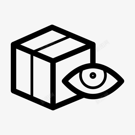 包装运送眼图标svg_新图网 https://ixintu.com 包装 运送