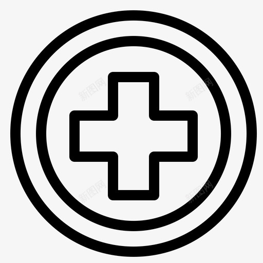 医院医疗加号图标svg_新图网 https://ixintu.com 加号 医疗 医院 标牌 药房要素