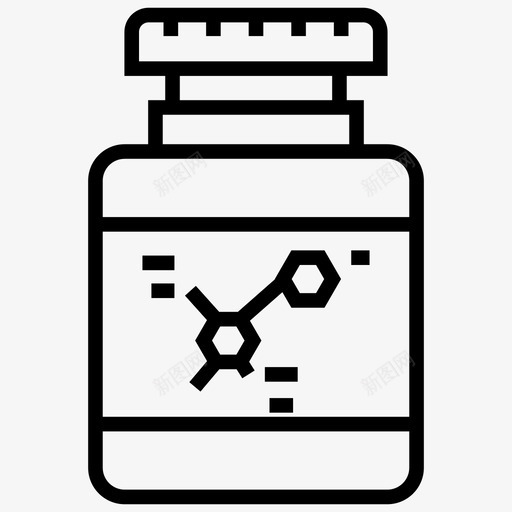 补充剂膳食药物罐子图标svg_新图网 https://ixintu.com 睡眠 维生素 罐子 膳食 药物 营养 蛋白质 补充 计划 锻炼 饮食