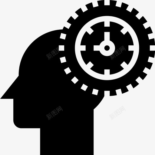 头个人思考6填充图标svg_新图网 https://ixintu.com 个人思考6 填充 头