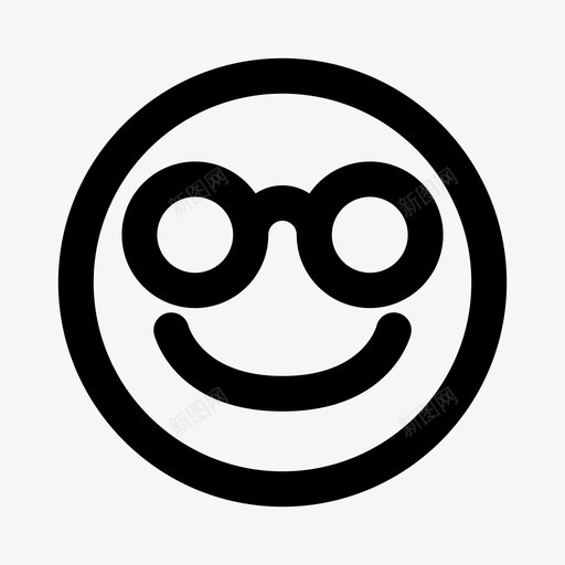 开心酷表情图标svg_新图网 https://ixintu.com 开心 微笑 笑脸 表情