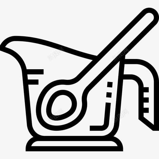 量杯厨房工具25线性图标svg_新图网 https://ixintu.com 厨房 工具 线性 量杯