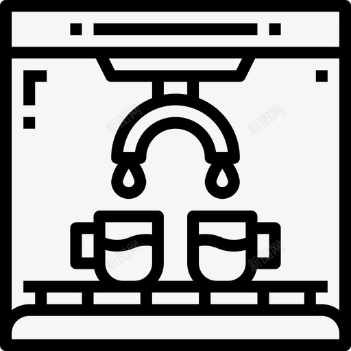 意式浓缩咖啡31号咖啡厅直线式图标svg_新图网 https://ixintu.com 31号 咖啡 咖啡厅 意式 浓缩 直线式