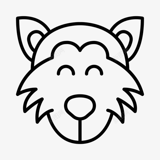 狼动物野生动物图标svg_新图网 https://ixintu.com 动物 动物园 狼 野生动物