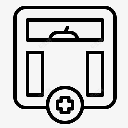 体重秤健康医疗图标svg_新图网 https://ixintu.com 体重 健康 医疗 药房 要素
