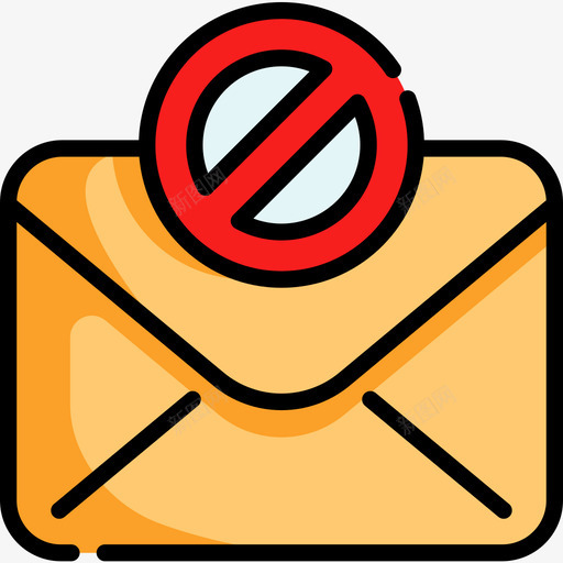 垃圾邮件电子邮件22线颜色图标svg_新图网 https://ixintu.com 垃圾邮件 电子邮件22 线颜色