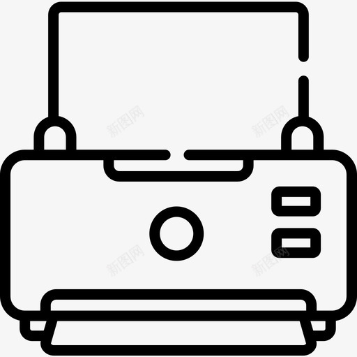打印机电子61线性图标svg_新图网 https://ixintu.com 打印机 电子 线性