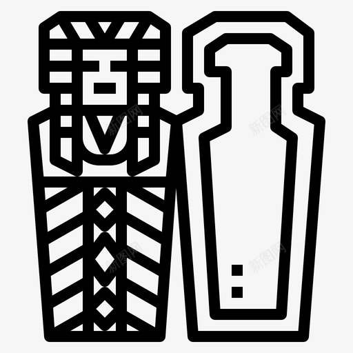 石棺埃及27直系图标svg_新图网 https://ixintu.com 埃及 直系 石棺
