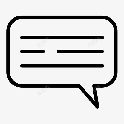 留言聊天电子商务图标svg_新图网 https://ixintu.com 电子商务 留言 聊天