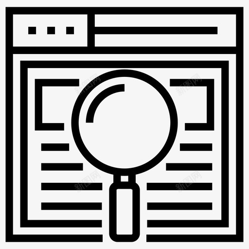 搜索引擎优化界面搜索网页内容图标svg_新图网 https://ixintu.com 优化 内容 搜索 搜索引擎 搜索网 用户 界面 界面设计 监控 网页 网页浏览