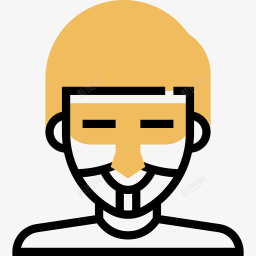 黑客网络抢劫7黄影图标svg_新图网 https://ixintu.com 网络抢劫7 黄影 黑客