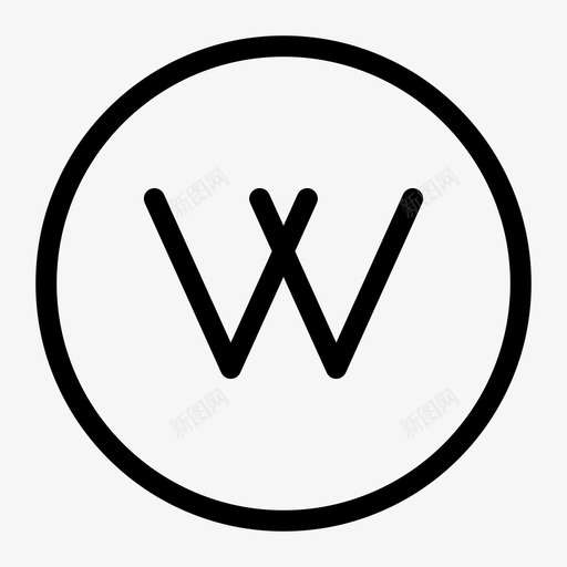 玩客币WKC加粗-wyysvg_新图网 https://ixintu.com 玩客币WKC加粗-wyy