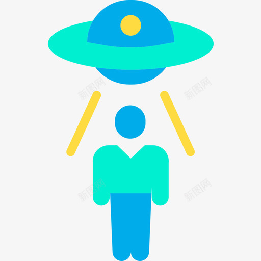 太空船太空98扁平图标svg_新图网 https://ixintu.com 太空98 太空船 扁平