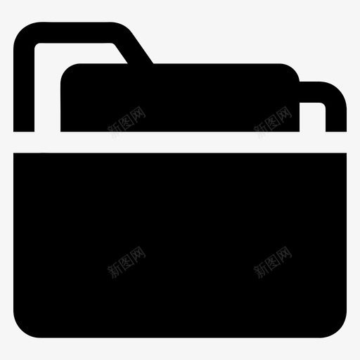 文件夹文件办公室图标svg_新图网 https://ixintu.com 仓库 办公室 文件 文件夹