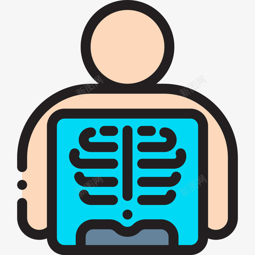 X射线未来技术12线性颜色图标svg_新图网 https://ixintu.com 射线 未来技术 线性 颜色