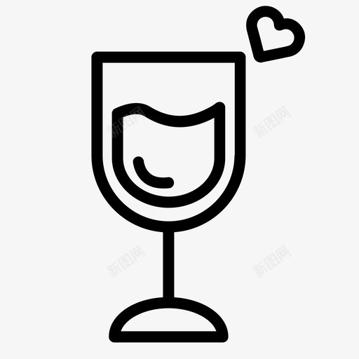 酒的爱晚餐心图标svg_新图网 https://ixintu.com 夜 心 晚餐 甜蜜的爱情情人 酒的爱