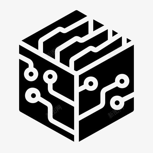 模拟和数字孪生文件夹模型图标svg_新图网 https://ixintu.com 保存 技术中断 文件夹 模型 模拟和数字孪生