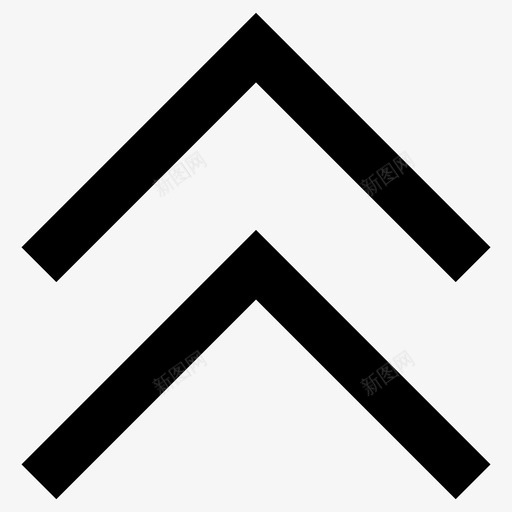 V形箭头方向图标svg_新图网 https://ixintu.com V形 上 方向 箭头