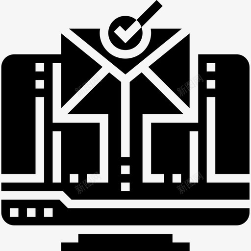 邮件工作和简历4字形图标svg_新图网 https://ixintu.com 字形 工作 简历 邮件