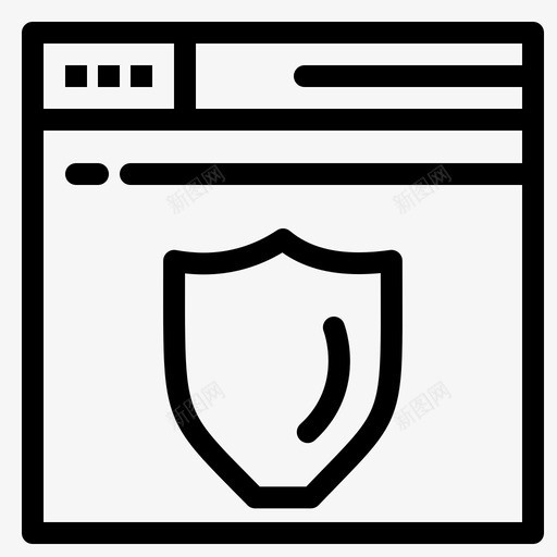 网络安全屏蔽图标svg_新图网 https://ixintu.com 安全 屏蔽 网络 网络托管 网络服务器