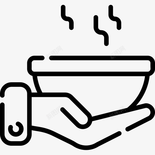 上菜送餐2直系图标svg_新图网 https://ixintu.com 上菜 直系 送餐