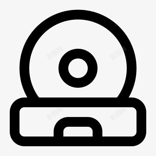 cd播放机计算机硬件图标svg_新图网 https://ixintu.com cd rom 播放机 概要 硬件 计算机