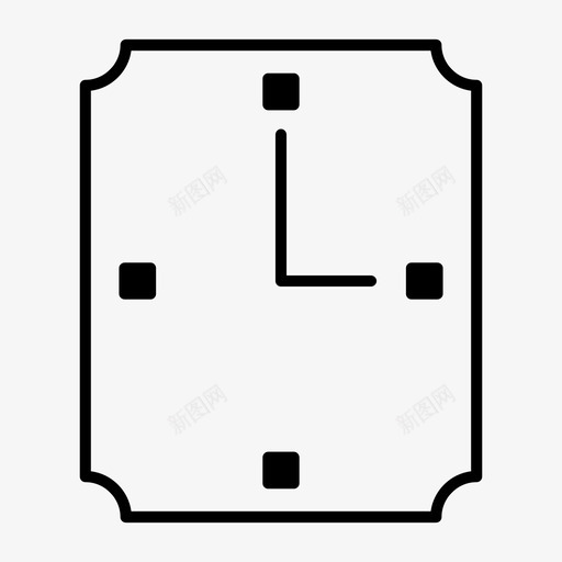 挂钟小时分钟图标svg_新图网 https://ixintu.com 分钟 小时 挂钟 计时器