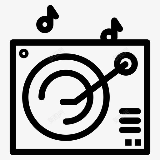 音响留声机音乐图标svg_新图网 https://ixintu.com 国际爵士日 留声机 转盘 音乐 音响