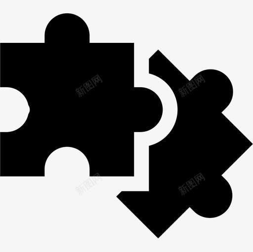 拼图团队合作79填充图标svg_新图网 https://ixintu.com 合作 团队 填充 拼图