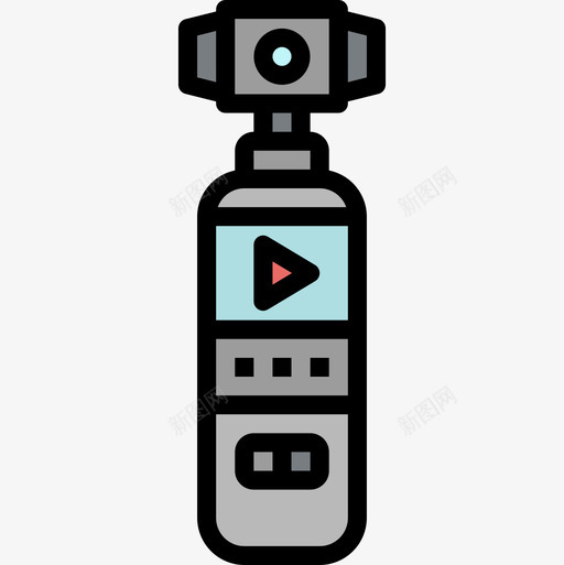 稳定器多媒体56线性颜色图标svg_新图网 https://ixintu.com 多媒体 稳定器 线性 颜色